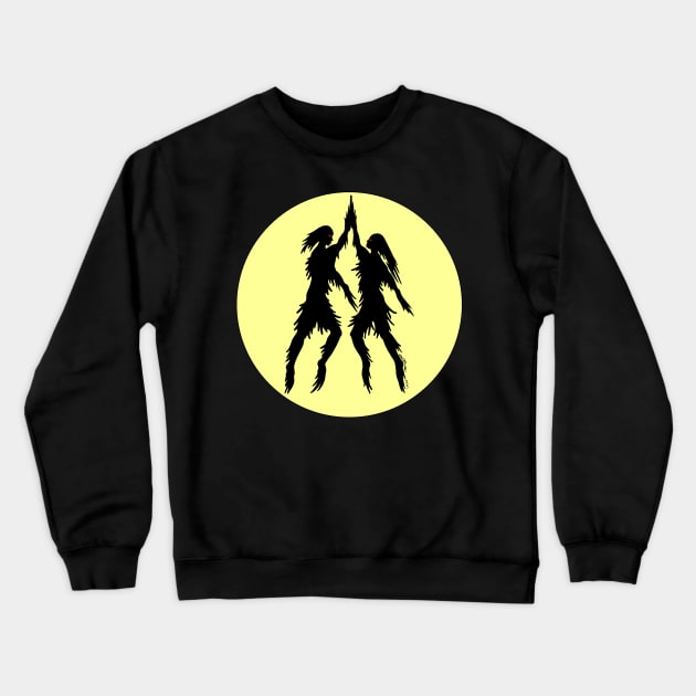 Dancing Shades Weird Artwork Crewneck Sweatshirt by AzureLionProductions